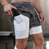 2 In 1 Compression Jogging Short Pant