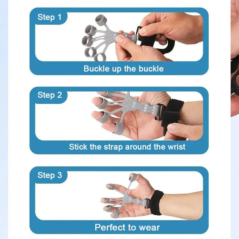 Silicone Finger Grip Strengthener